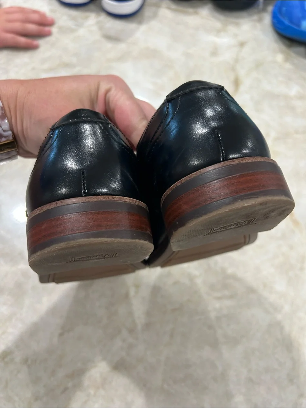 Florsheim Black Kids Lace-Up Dress Shoes